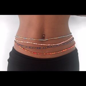 African Waist beads (Dark blue)